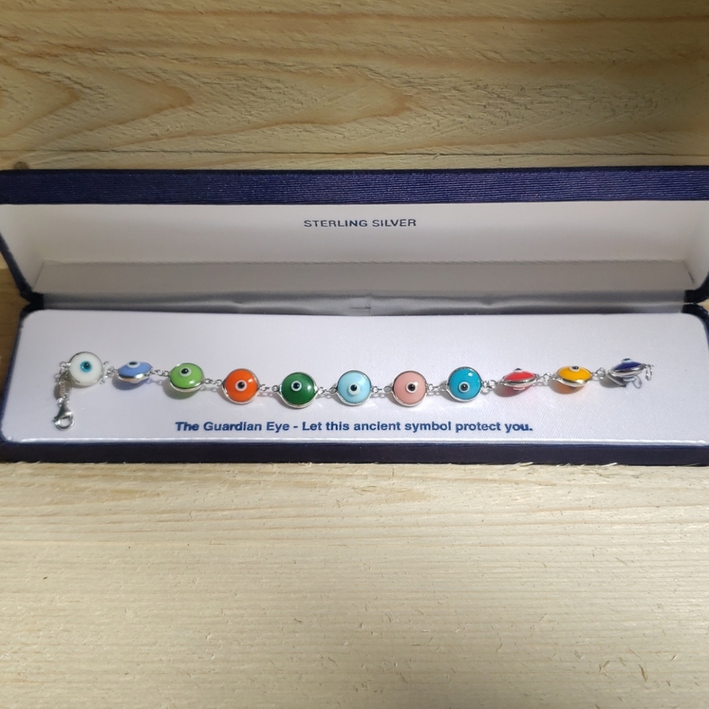 Guardian Eye Sterling Silver Bracelet